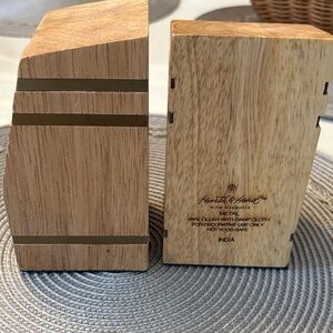 Hearth & Hand with Magnolia Wood Decor Blocks | Farmhouse Shelf Accent bookends
